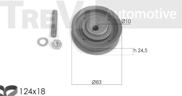 TREVI AUTOMOTIVE Комплект ремня ГРМ KD1263